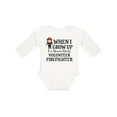 thumbnail image 1 of Inktastic Volunteer Firefighter Future Girls Girls Long Sleeve Baby Bodysuit, 1 of 5