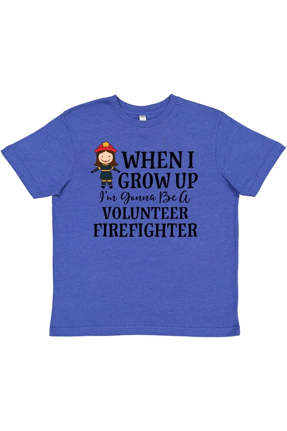 Volunteer Firefighter Future Girls Youth T-Shirt