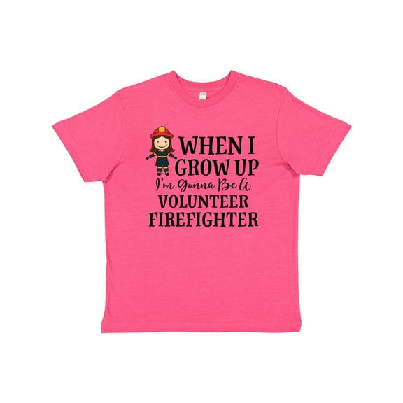 Inktastic Volunteer Firefighter Future Girls Youth T-Shirt