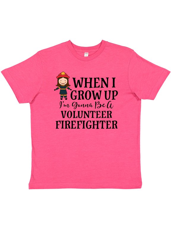 Volunteer Firefighter Future Girls Youth T-Shirt