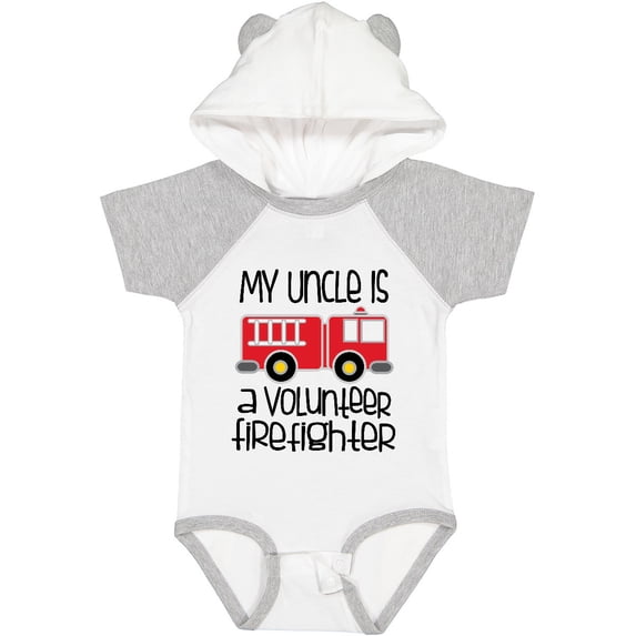 Inktastic Volunteer Firefighter Uncle Boys or Girls Baby Bodysuit