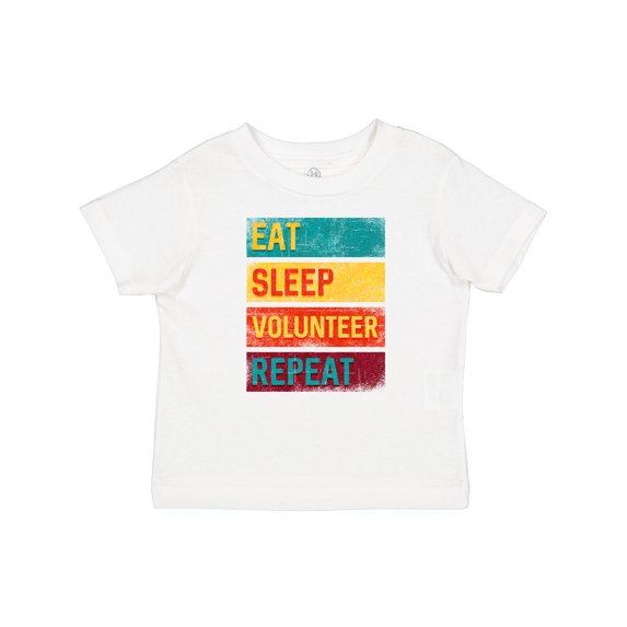 Inktastic Volunteering Eat Sleep Volunteer Repeat Boys or Girls Baby T-Shirt