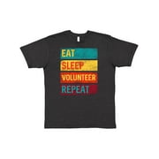 Inktastic Volunteering Eat Sleep Volunteer Repeat T-Shirt