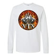 thumbnail image 1 of Inktastic Vtx Flaming Motor Long Sleeve T-Shirt, 1 of 5