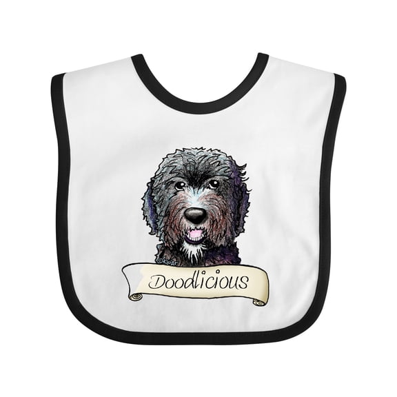 Inktastic Wb Black Doodle Boys or Girls Baby Bib