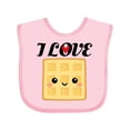 thumbnail image 1 of Inktastic Waffle Lover I Love Waffles Boys or Girls Baby Bib, 1 of 4