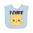 thumbnail image 1 of Inktastic Waffle Lover I Love Waffles Boys or Girls Baby Bib, 1 of 4