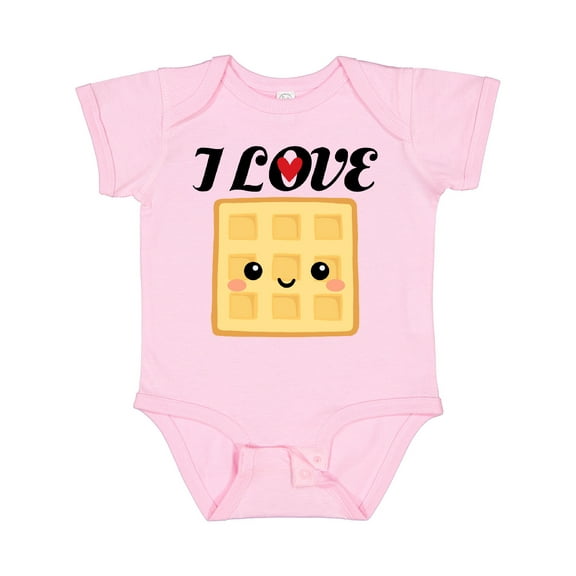 Inktastic Waffle Lover I Love Waffles Boys or Girls Baby Bodysuit