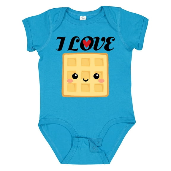 Inktastic Waffle Lover I Love Waffles Boys or Girls Baby Bodysuit
