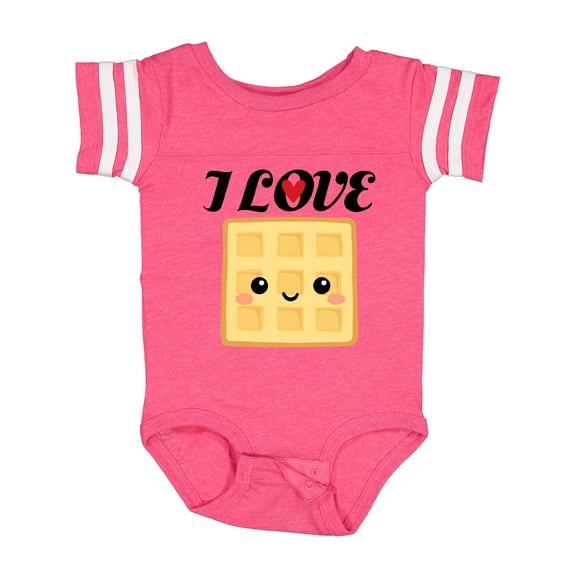Inktastic Waffle Lover I Love Waffles Boys or Girls Baby Bodysuit