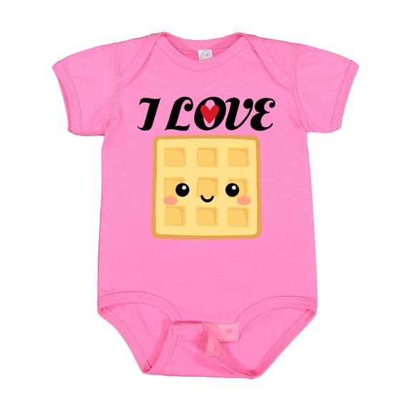 Inktastic Waffle Lover I Love Waffles Boys or Girls Baby Bodysuit