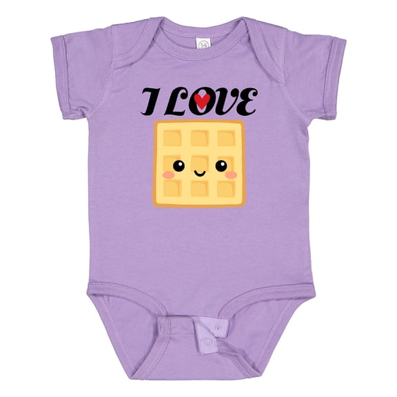 Inktastic Waffle Lover I Love Waffles Boys or Girls Baby Bodysuit