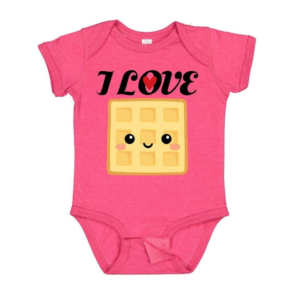 Inktastic Waffle Lover I Love Waffles Boys or Girls Baby Bodysuit