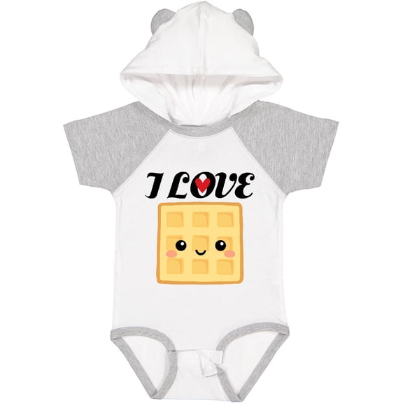 Inktastic Waffle Lover I Love Waffles Boys or Girls Baby Bodysuit