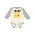 thumbnail image 1 of Inktastic Waffle Lover I Love Waffles Boys or Girls Long Sleeve Baby Bodysuit, 1 of 5