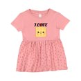 thumbnail image 1 of Inktastic Waffle Lover I Love Waffles Girls Baby Dress, 1 of 5