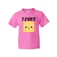 thumbnail image 1 of Inktastic Waffle Lover I Love Waffles Youth T-Shirt, 1 of 5