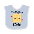 thumbnail image 1 of Inktastic Waffle Pun Im Waffle-y Cute Girls Baby Bib, 1 of 4