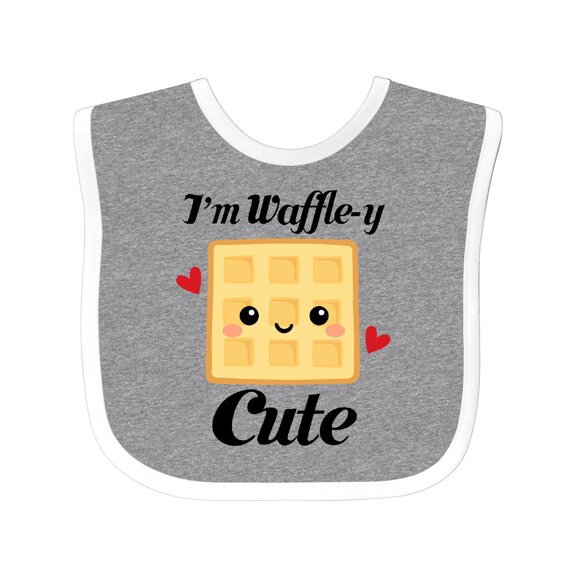 Inktastic Waffle Pun Im Waffle-y Cute Girls Baby Bib