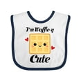 thumbnail image 1 of Inktastic Waffle Pun Im Waffle-y Cute Girls Baby Bib, 1 of 4