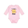 thumbnail image 1 of Inktastic Waffle Pun Im Waffle-y Cute Girls Long Sleeve Baby Bodysuit, 1 of 5