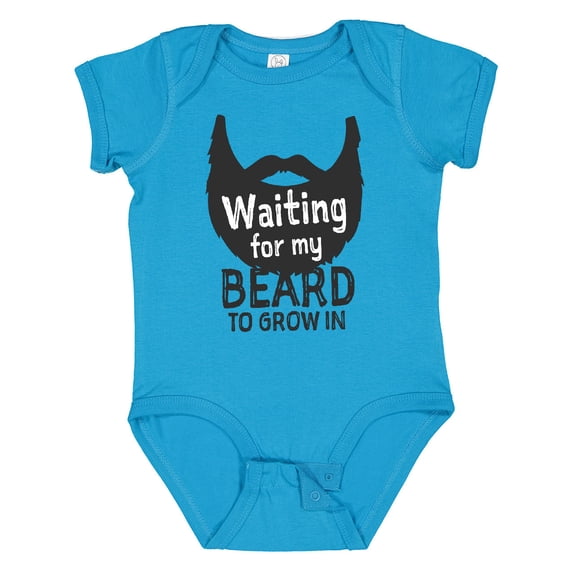 Inktastic Waiting for My Beard to Grow in Boys Baby Bodysuit