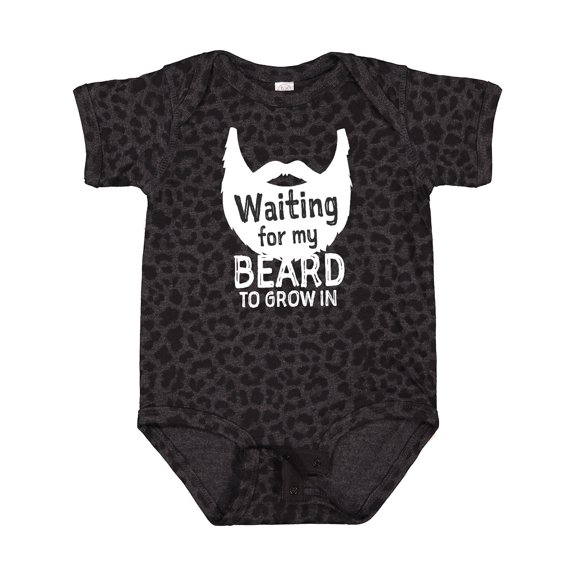 Inktastic Waiting for My Beard to Grow in Boys Baby Bodysuit
