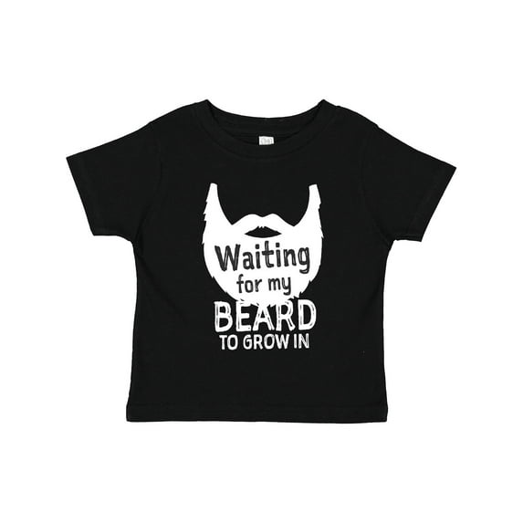 Inktastic Waiting for My Beard to Grow in Boys Toddler T-Shirt