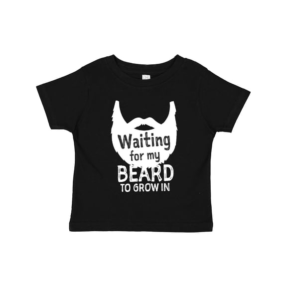 Inktastic Waiting for My Beard to Grow in Boys Toddler T-Shirt