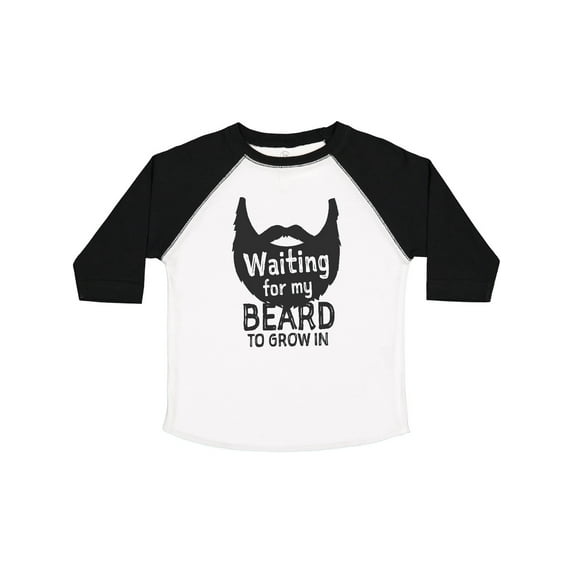Inktastic Waiting for My Beard to Grow in Boys Toddler T-Shirt