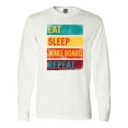 thumbnail image 1 of Inktastic Wakeboarding Eat Sleep Wakeboard Repeat Long Sleeve T-Shirt, 1 of 5