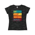 thumbnail image 1 of Inktastic Wakeboarding Eat Sleep Wakeboard Repeat Women's T-Shirt, 1 of 5