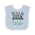 thumbnail image 1 of Inktastic Walk by Faith Quote Boys or Girls Baby Bib, 1 of 4