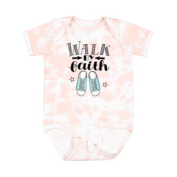 Inktastic Walk by Faith Quote Boys or Girls Baby Bodysuit