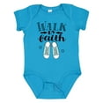 thumbnail image 1 of Inktastic Walk by Faith Quote Boys or Girls Baby Bodysuit, 1 of 5