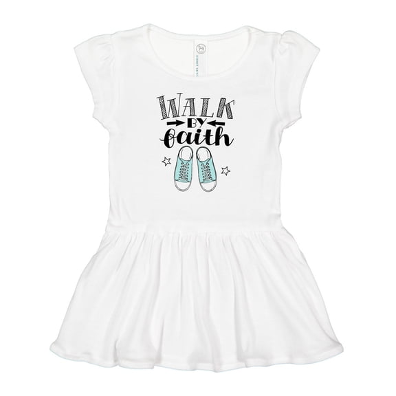 Inktastic Walk by Faith Quote Girls Baby Dress