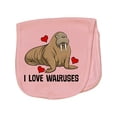 thumbnail image 1 of Inktastic Walrus Cute Arctic Animals Baby Burp Cloth, 1 of 3