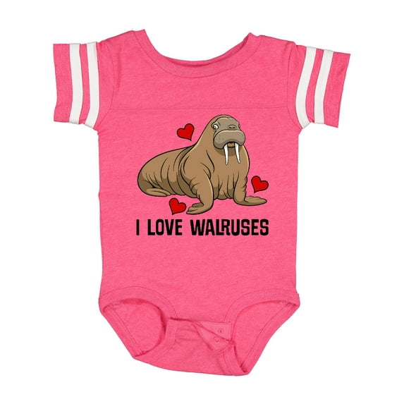 Inktastic Walrus Cute Arctic Animals Boys or Girls Baby Bodysuit