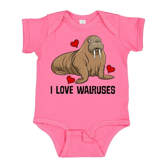Inktastic Walrus Cute Arctic Animals Boys or Girls Baby Bodysuit