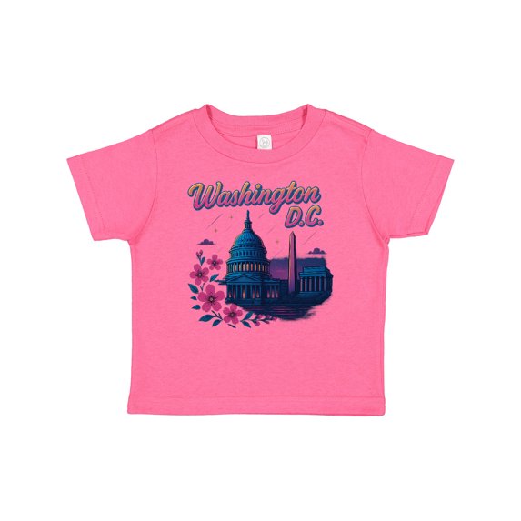 Inktastic Washington D.c. Skyline Cherry Blossoms Boys or Girls Baby T-Shirt