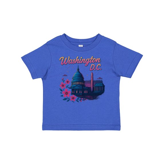 Inktastic Washington D.c. Skyline Cherry Blossoms Boys or Girls Baby T-Shirt
