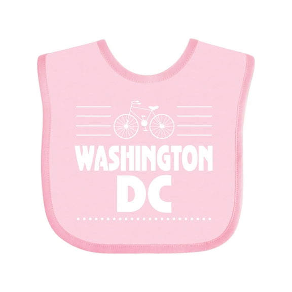 Inktastic Washington DC Biking Boys or Girls Baby Bib
