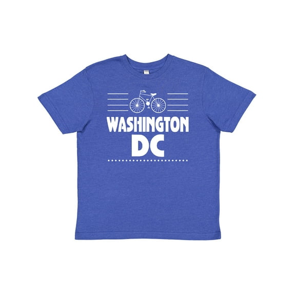 Inktastic Washington DC Biking Youth T-Shirt
