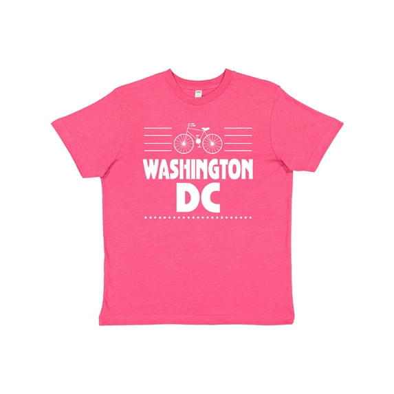 Inktastic Washington DC Biking Youth T-Shirt