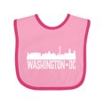 thumbnail image 1 of Inktastic Washington Dc Skyline Cities Boys or Girls Baby Bib, 1 of 4