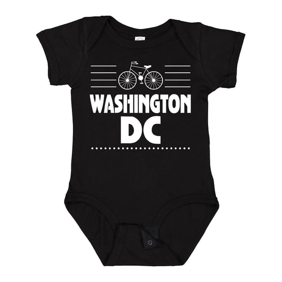 Inktastic Washington Dc Biking Boys or Girls Baby Bodysuit