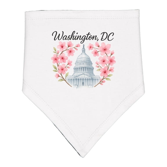 Inktastic Washington Dc Cherry Blossom Baby Bandana Bib