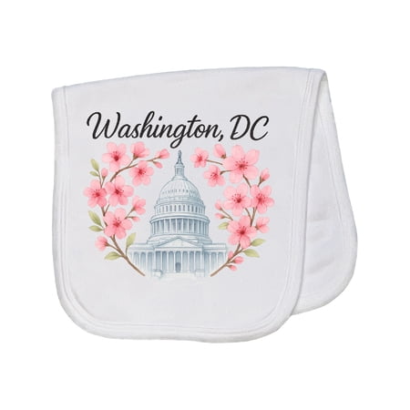 Inktastic Washington Dc Cherry Blossom Baby Burp Cloth
