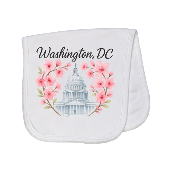 Inktastic Washington Dc Cherry Blossom Baby Burp Cloth