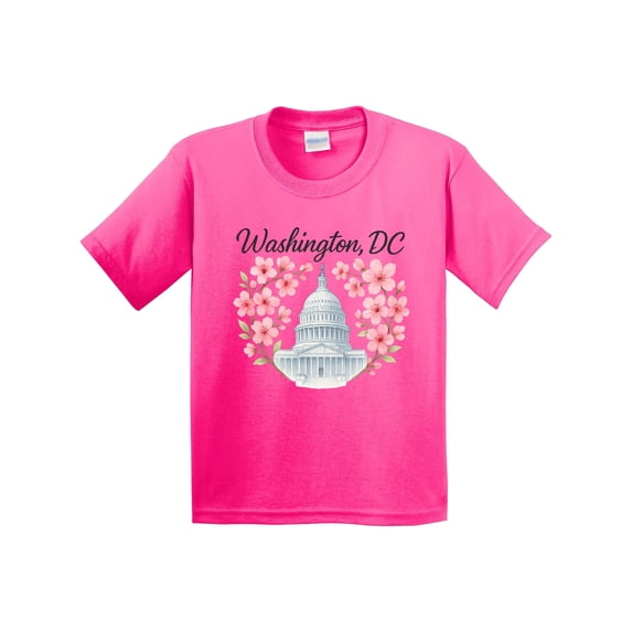 Inktastic Washington Dc Cherry Blossom Youth T-Shirt